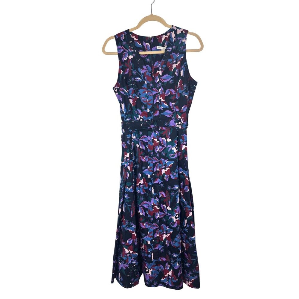 NWT Free Assembly S Womens Sleeveless Floral Print Collared Midi Dress